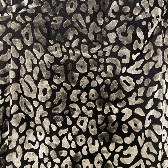 Blue Blush size L burnout velvet silver black animal print spaghetti strap dress - Picture 5 of 6